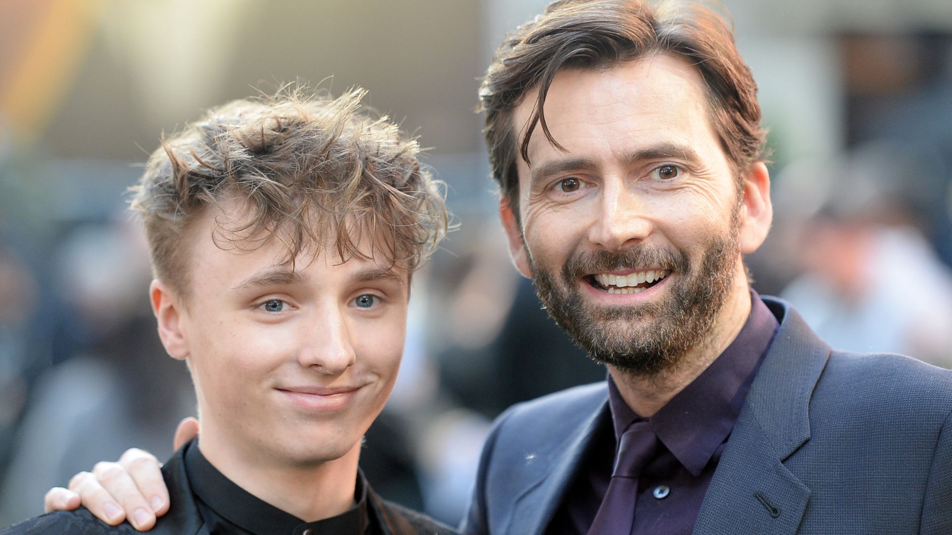 Ty Tennant and David Tennant attends the "Tolkien" UK premiere 
