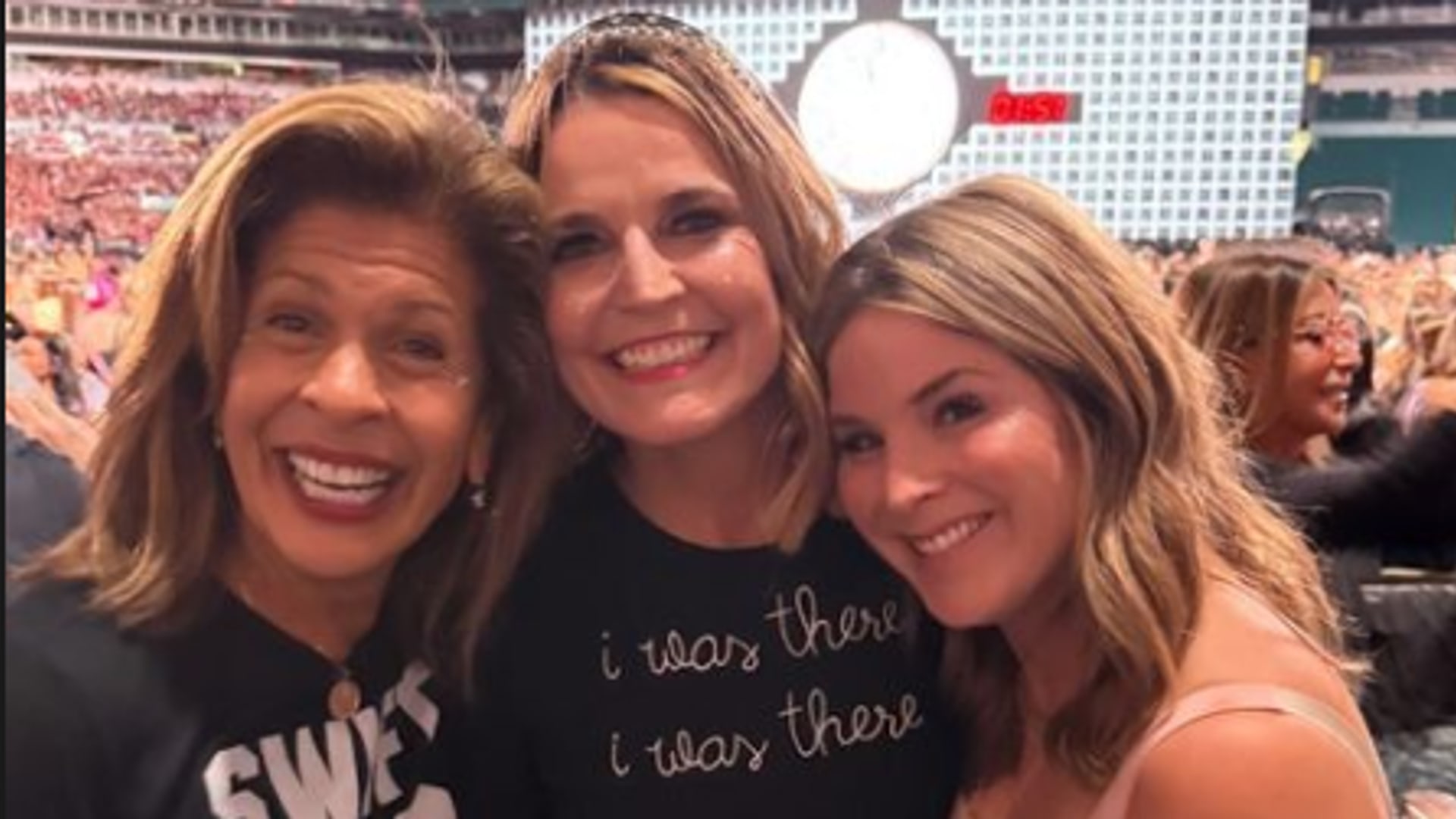 Today stars Hoda Kotb, Savannah Guthrie and Jenna Bush Hager closer than ever at Taylor Swift concert amid shock exit news