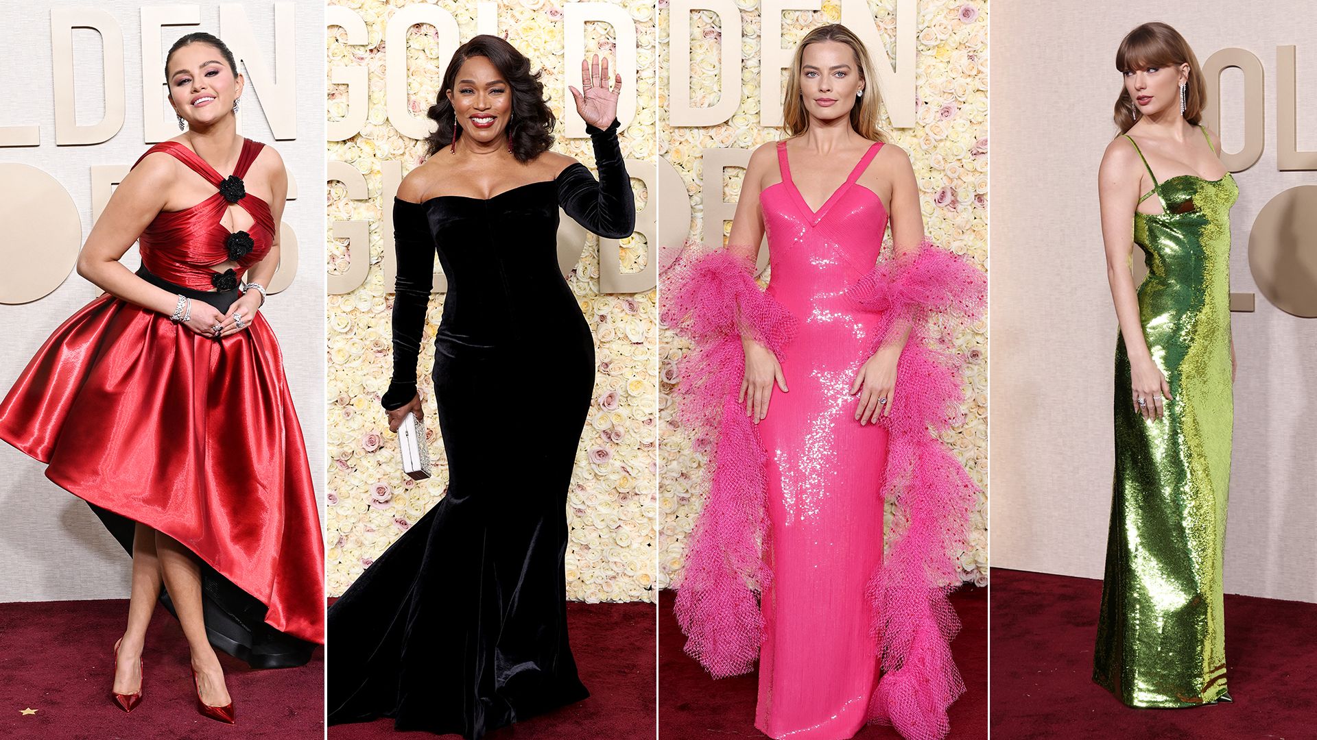 Best dressed stars at Golden Globes 2024 Margot Robbie, Angela Bassett