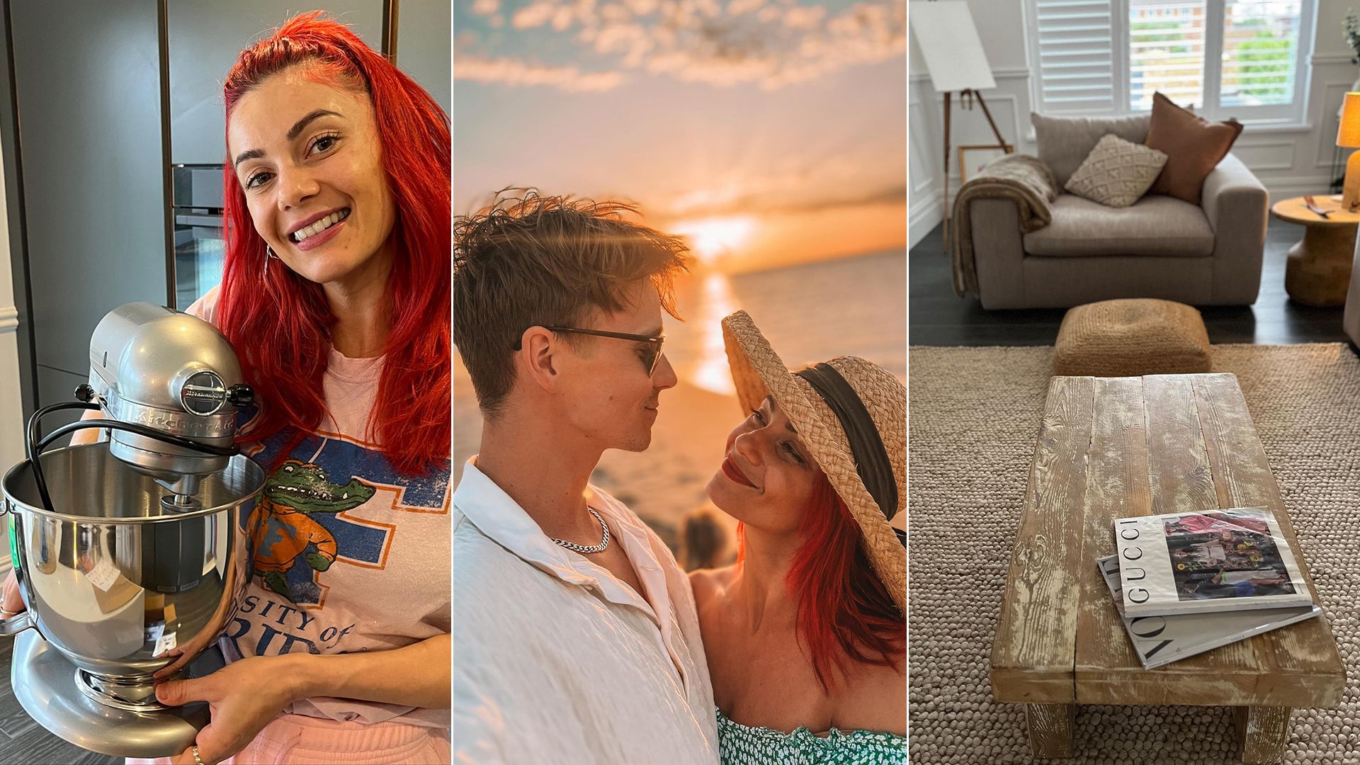 Dianne Buswell and Joe Sugg home