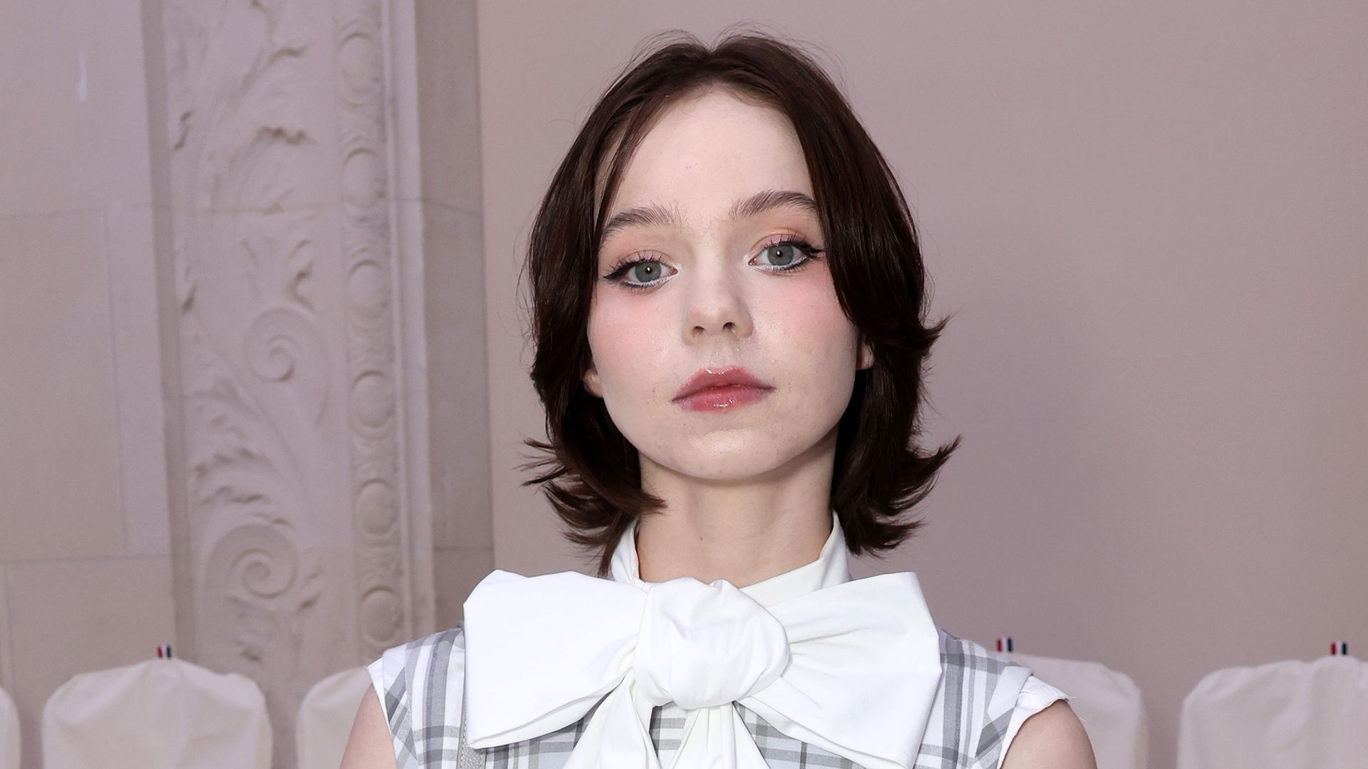 Emma Myers attends the Thom Browne Haute Couture Fall/Winter 2024-2025 show