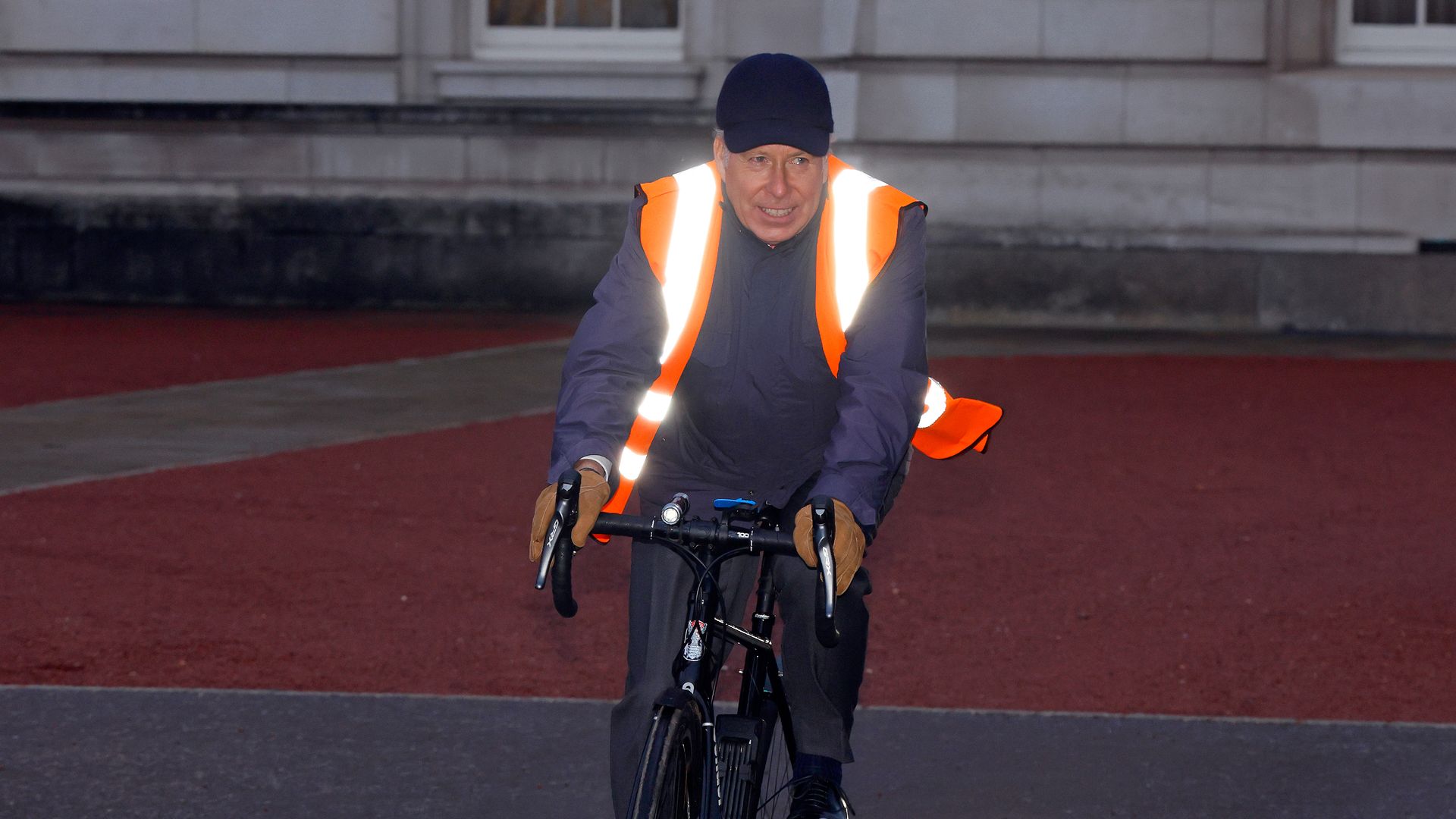 David Armstrong-Jones arrived at King Charles's Christmas lunch on his bike - see photos