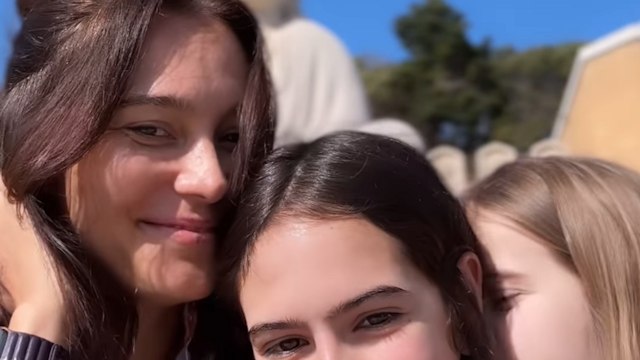 Photo shared by Bruce Willis' wife Emma Heming on Instagram April 1, in a 12th birthday tribute to their daughter Mabel Ray, her posing with Mabel and younger daughter Evelyn Penn