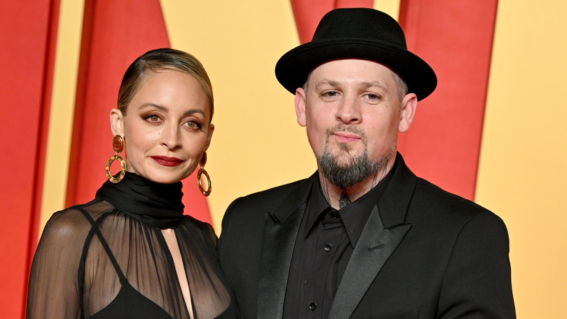 Nicole Richie, Joel Madden attend the 2024 Vanity Fair Oscar Party Hosted By Radhika Jones 