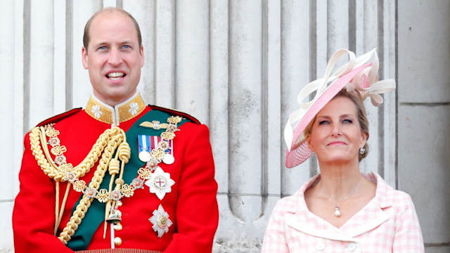 Prince William standing with Duchess Sophie