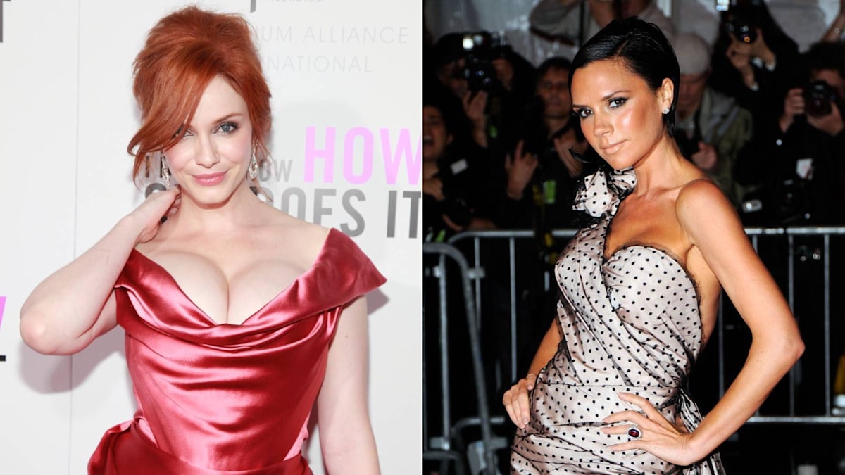 Christina Hendricks mistaken for Victoria Beckham in lingerie-clad  throwback modeling photos | HELLO!