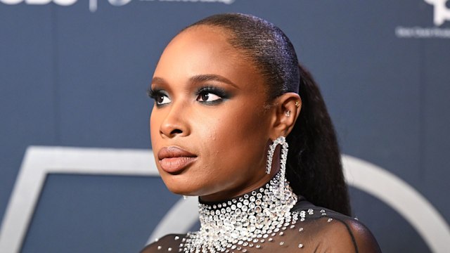 In this image released on October 6, 2024, Jennifer Hudson arrives at the American Music Awards 50th Anniversary Special at LA Center Studios in Los Angeles, California