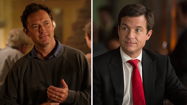 Jude Law, Jason Bateman split image