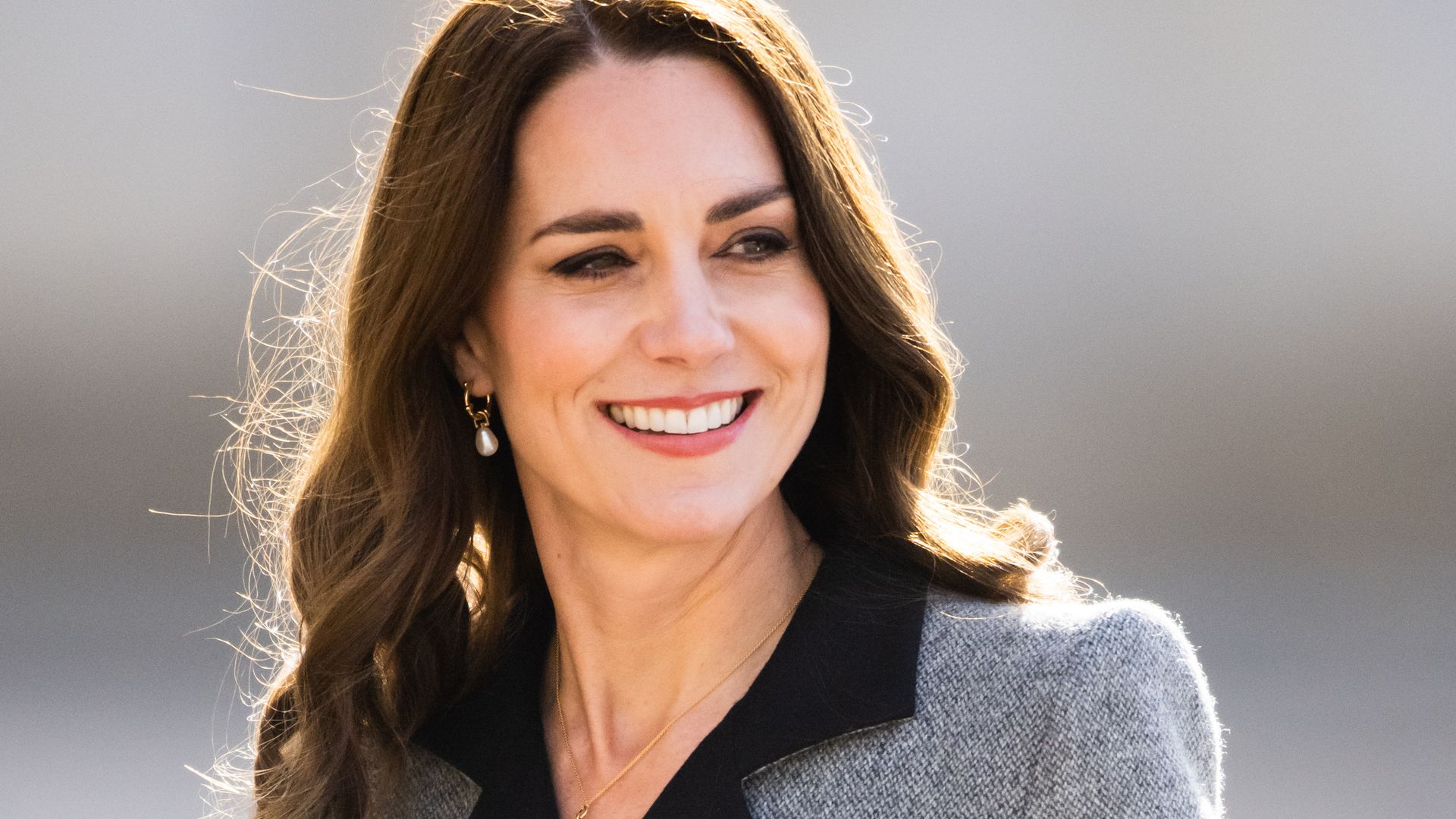 Catherine, Princess of Wales walks across the Amalienborg courtyard on February 23, 2022 in Copenhagen, Denmark. The Duchess of Cambridge visits Copenhagen between 22nd and 23rd February on a working visit with The Royal Foundation Centre for Early Childh