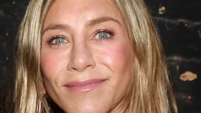 Jennifer Aniston backstage at "Oh, Mary!" on Broadway