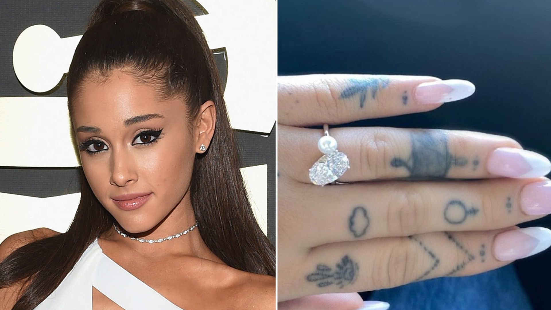 Vergelden produceren Gebakjes Ariana Grande's $350k engagement ring's hidden meaning will make you  emotional | HELLO!