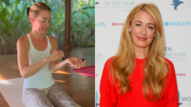 Cat Deeley yoga