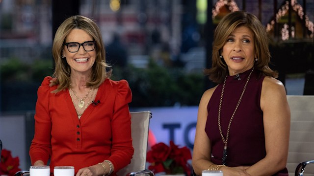 Today Show stars Hoda Kotb and Savannah Guthrie 