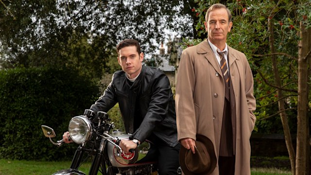 Tom Brittney and Robson Green in Grantchester