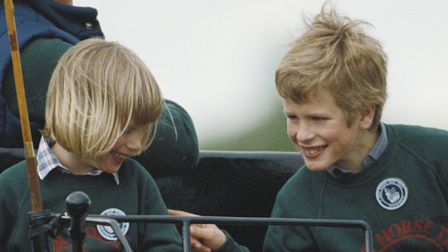 zara and peter in horse carriage