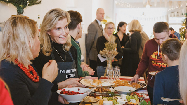 Duchess Sophie volunteering at the Lighthouse, Woking