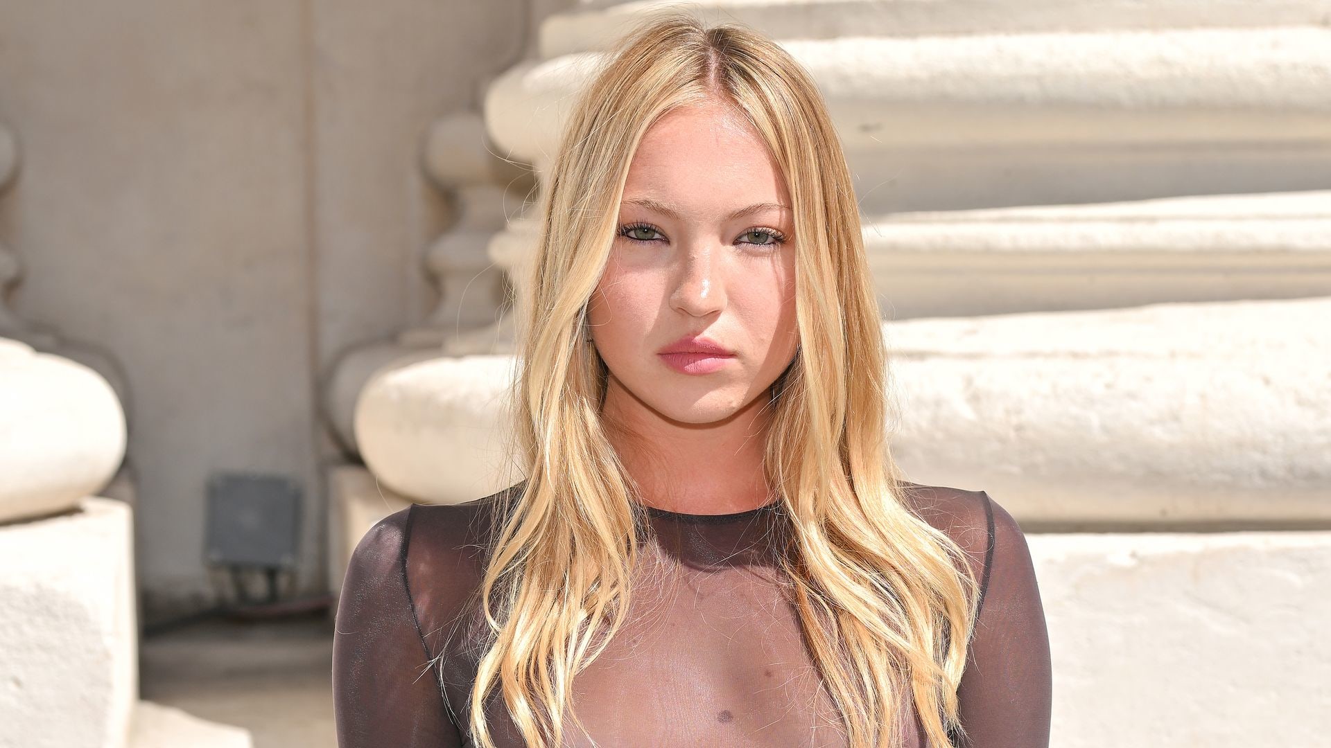 Lila Moss attends the Saint Laurent Menswear Spring/Summer 2026 show as part of Paris Fashion Week on June 24, 2025 in Paris, France. (Photo by Dominique Charriau/WireImage)