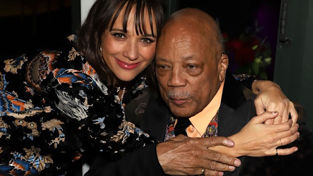 ashida Jones and Quincy Jones attend Common's 5th Annual Toast to the Arts  at Ysabel on February 22, 2019 in West Hollywood, California