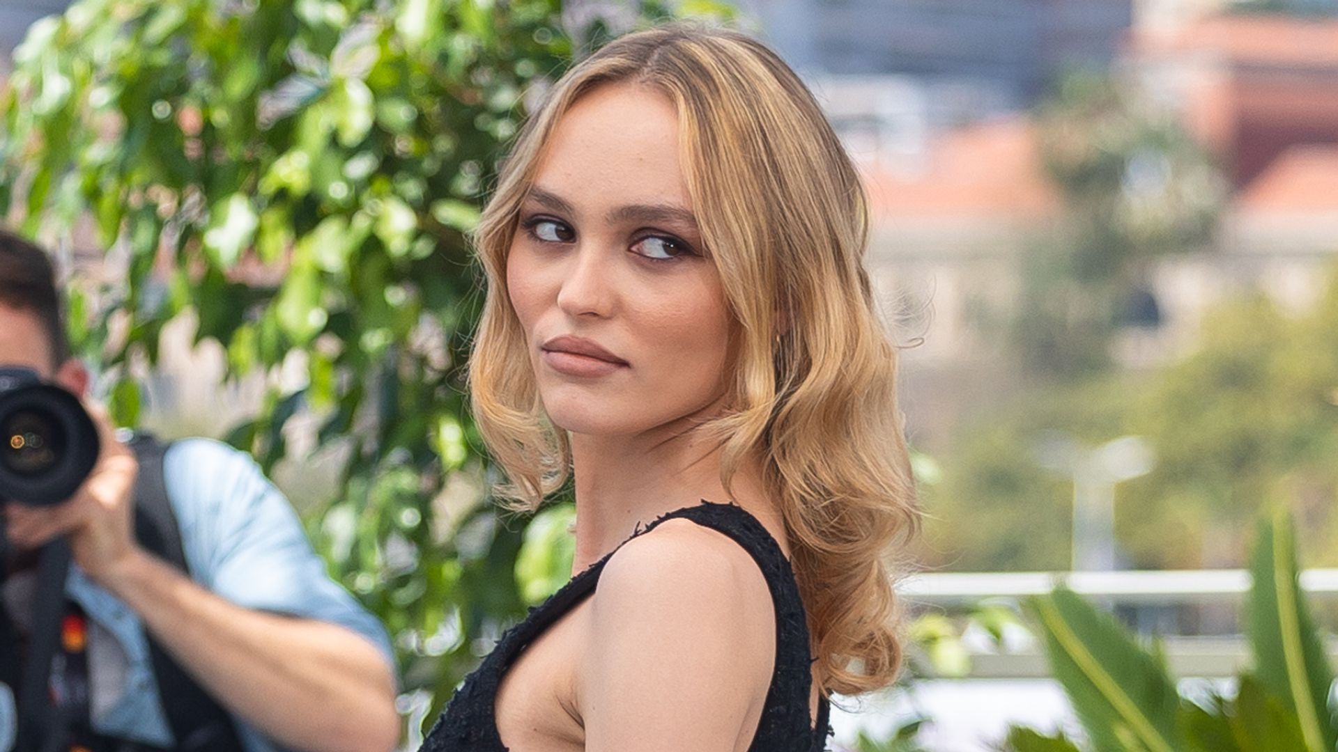 Lily Rose Depp at the premiere for The Idol in Cannes