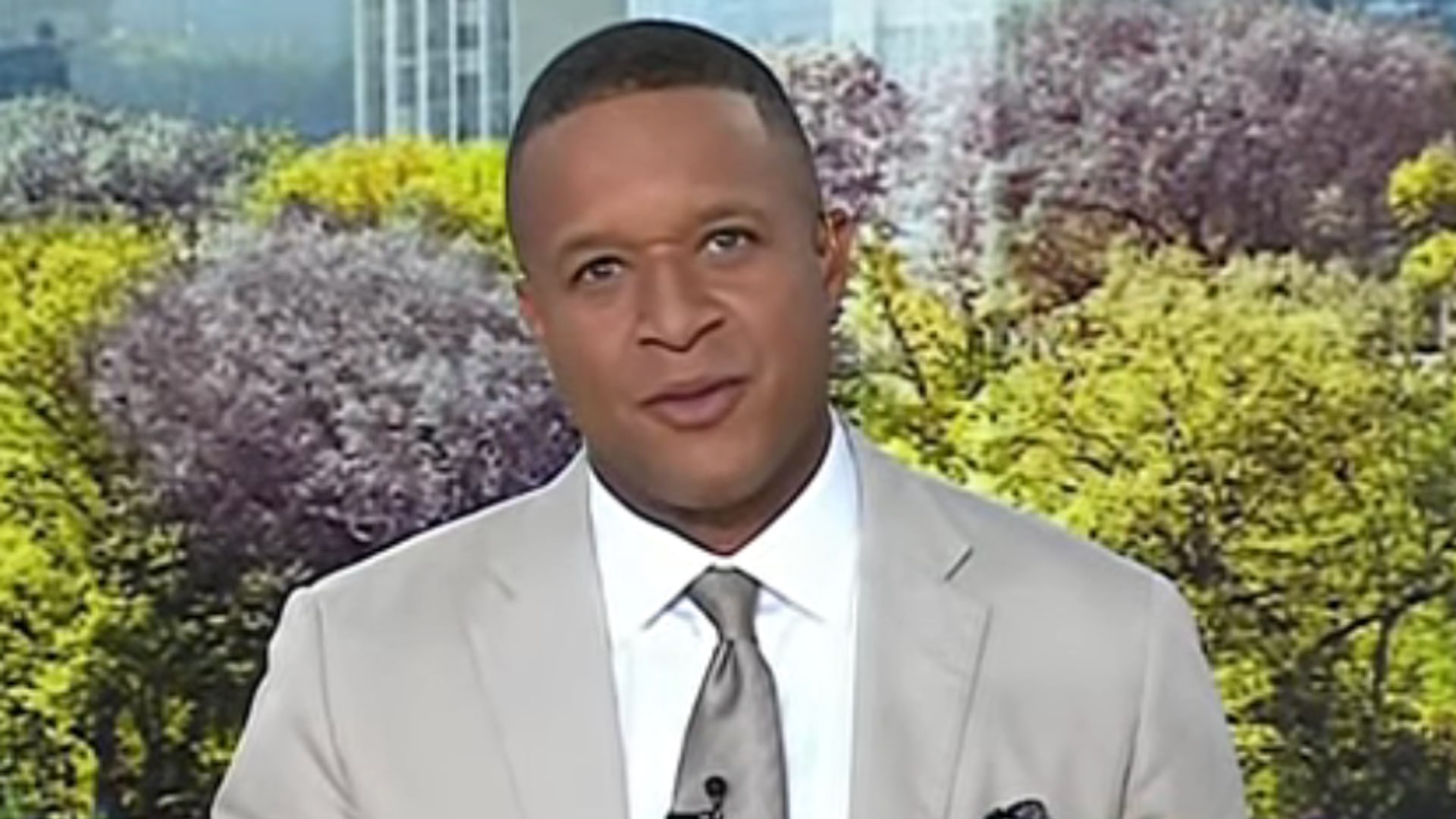 Craig Melvin sitting in the Today Show studios 