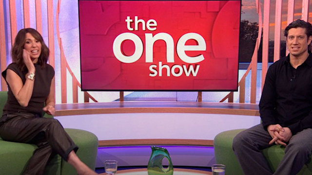 Alex Jones and Vernon Kay on the set of The One Show