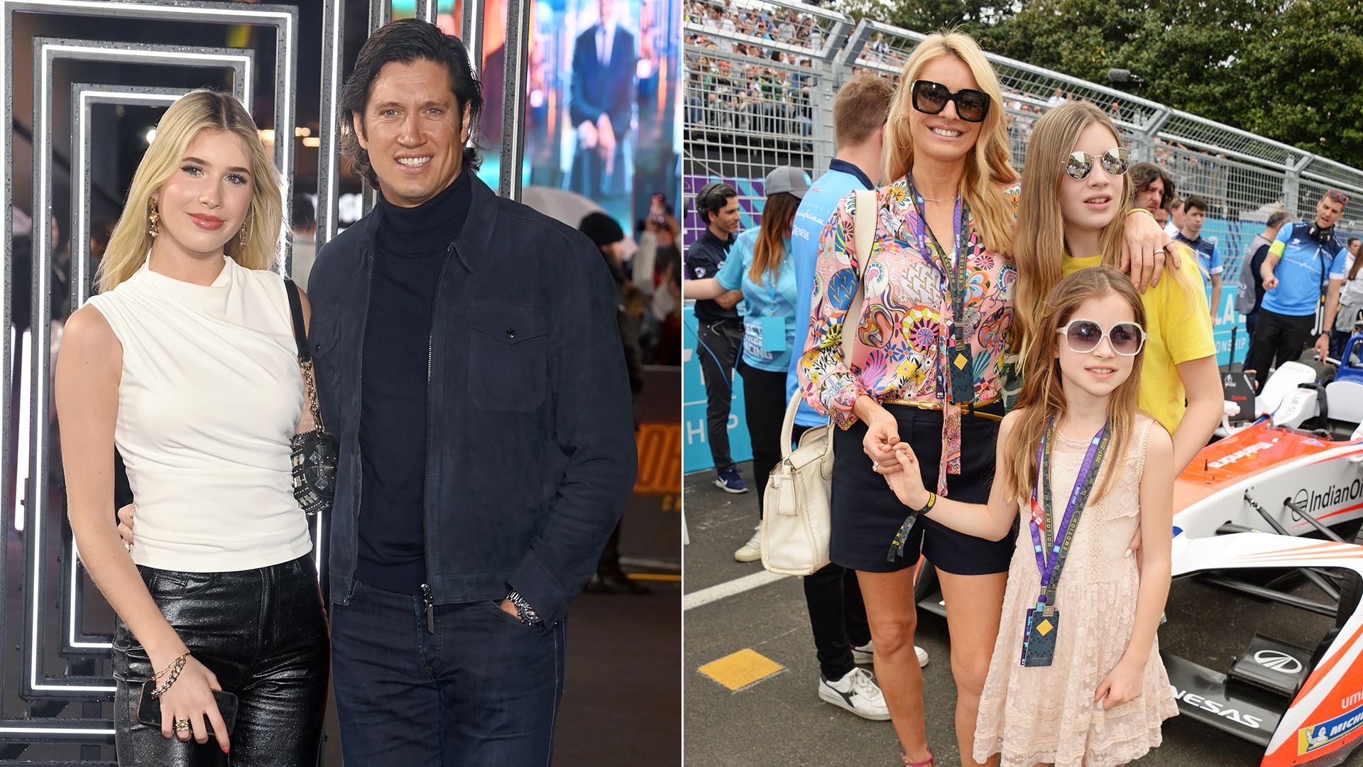 Vernon Kay and Tess Daly with their daughters