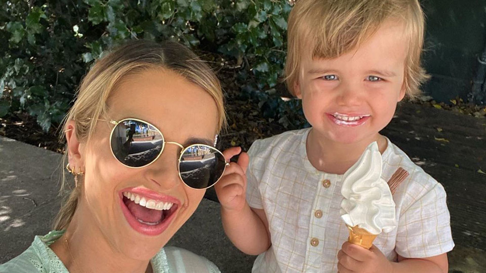 Vogue Williams' son Theodore raids her wardrobe - and the results are too adorable