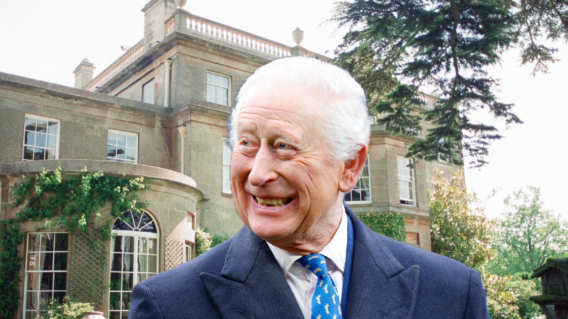 charles in front of highgrove