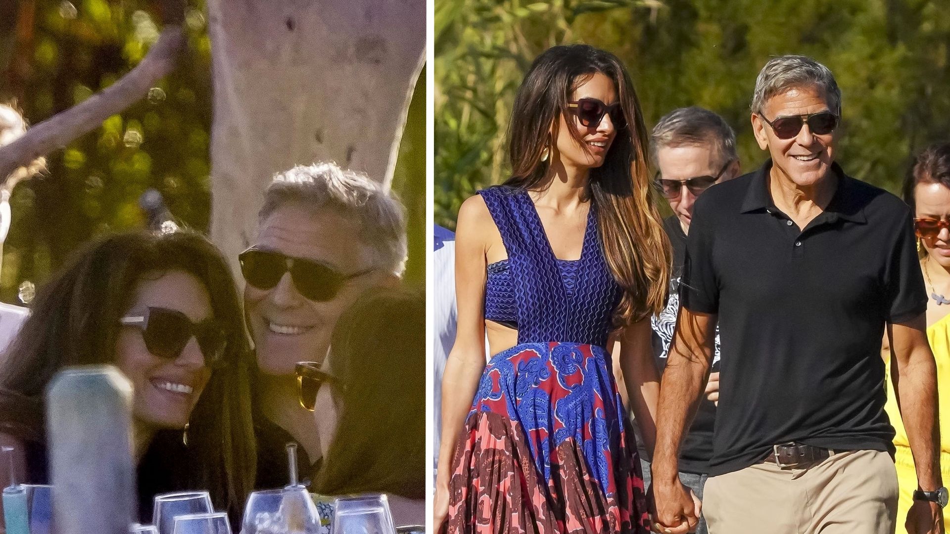 George Clooney can't keep hands off Amal on luxury beach date