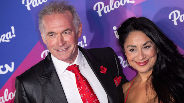 Dr Hilary Jones and and wife Dee on ITV red carpet