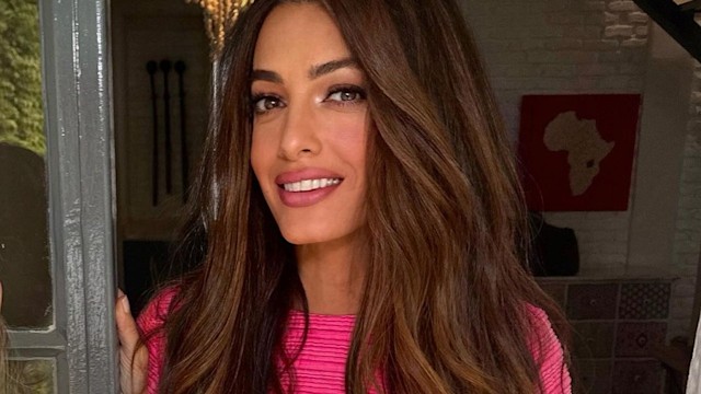 Amal Clooney Caramel Hair