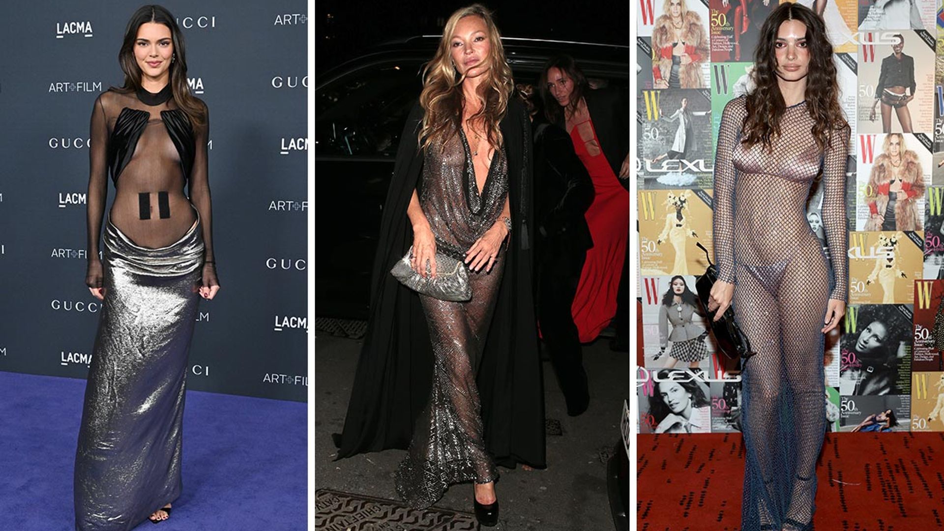 Return of the naked dress: Sheer fashion is back on red carpets, runways