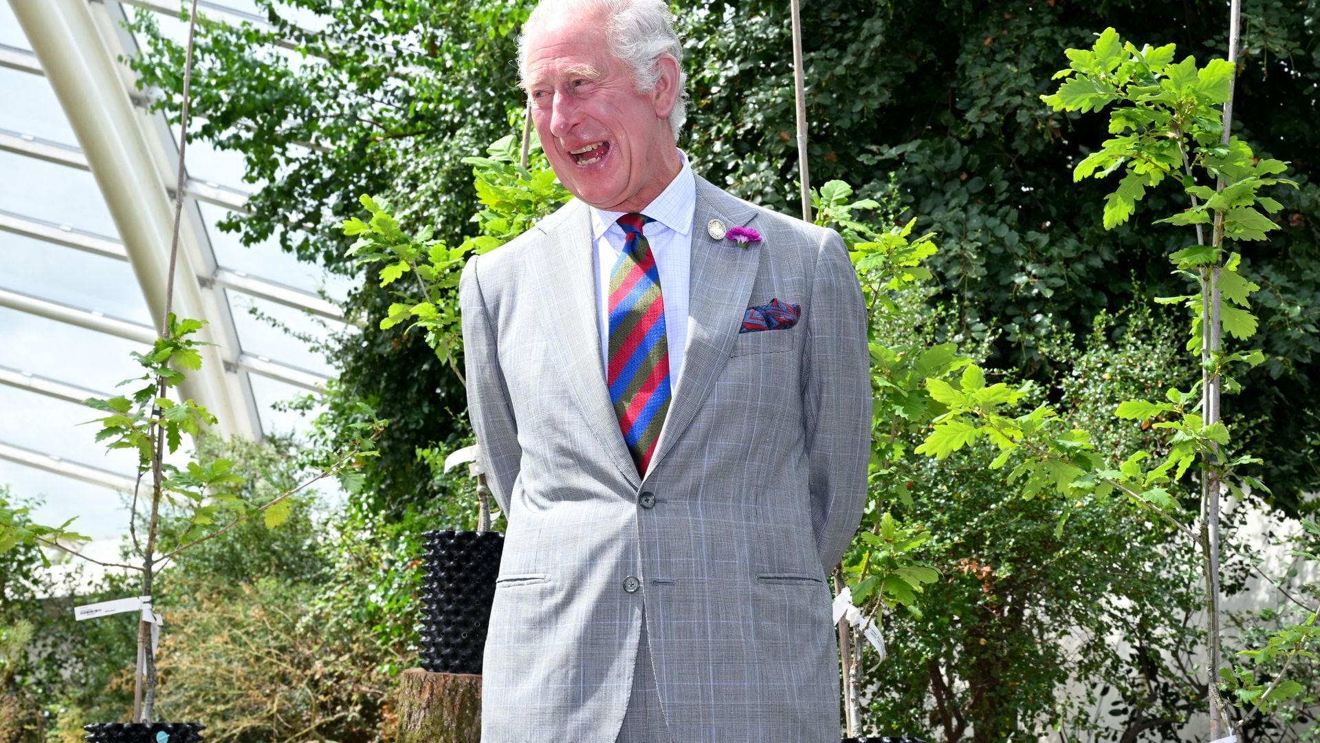 King Charles at the National Botanic Garden of Wales in 2022