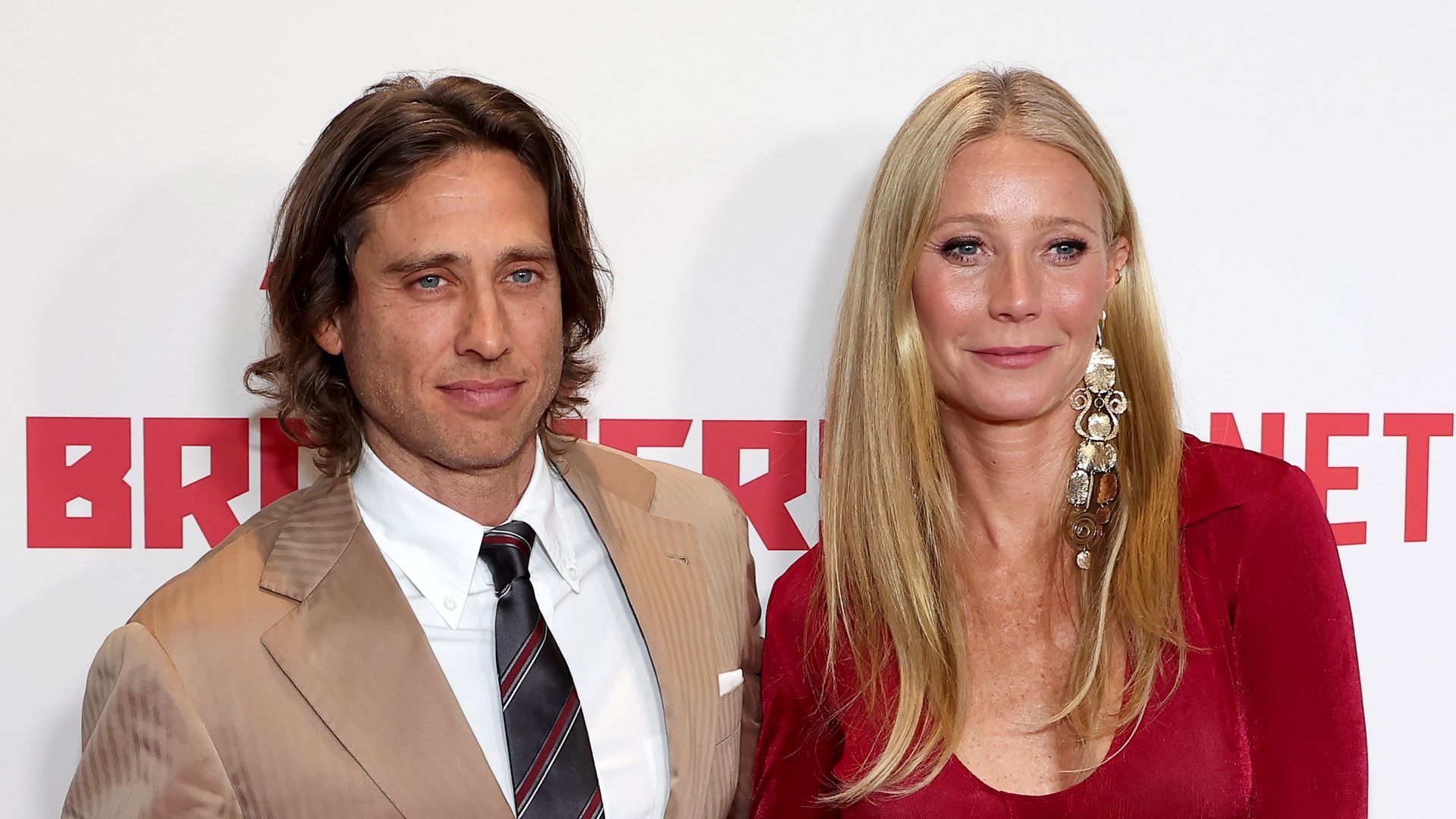 Brad Falchuk and Gwyneth Paltrow attend the Los Angeles Premiere Of Netflix's "The Brothers Sun" at Netflix Tudum Theater on January 04, 2024 in Los Angeles, California