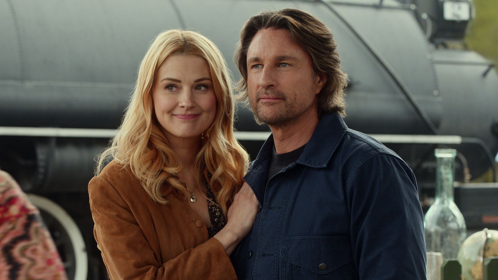 Alexandra Breckenridge as Melinda Monroe and Martin Henderson as Jack Sheridan in Episode #703 of Virgin River S7.
