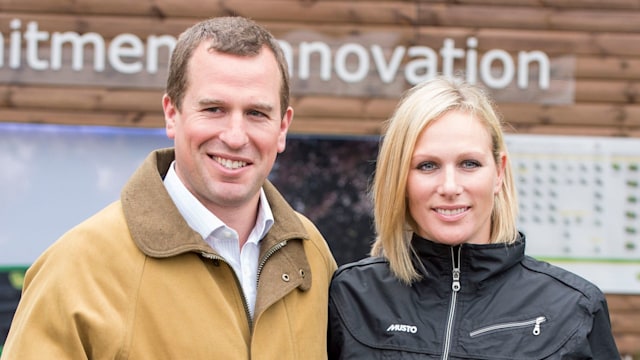 Zara Phillips and Peter Phillips visit the annual Chelsea Flower show at Royal Hospital Chelsea 