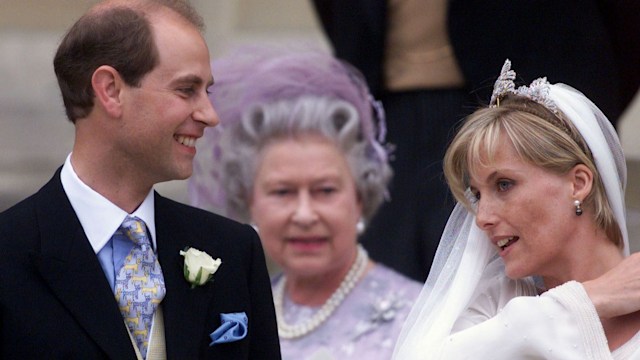 Sophie Wessex talking to her new husband Prince Edward