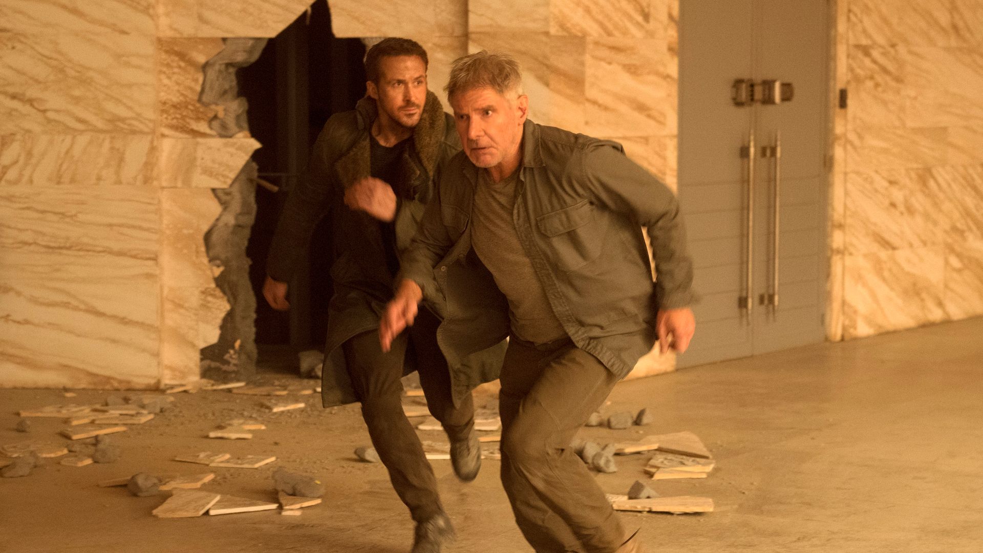 Ryan stars with Harrison Ford in Blade Runner 2049