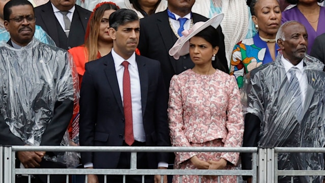 The couple watched from Horse Guards Parade to celebrate the official birthday of the Monarch