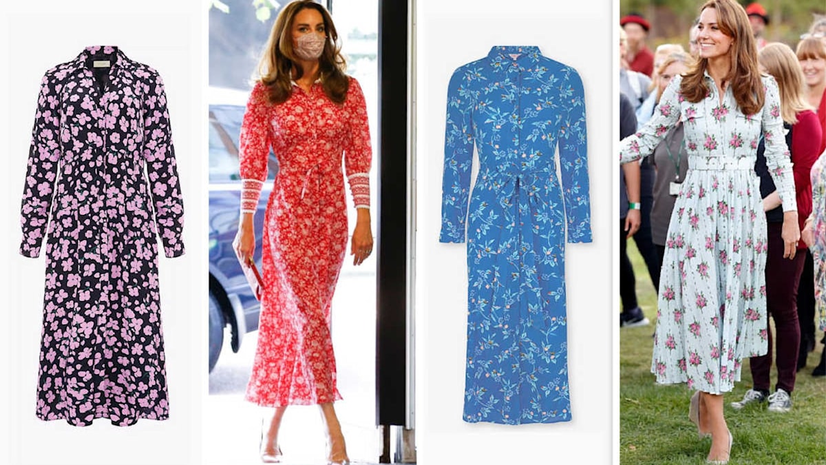 Kate Middleton style floral shirt dresses are on sale for up to 70% off ...