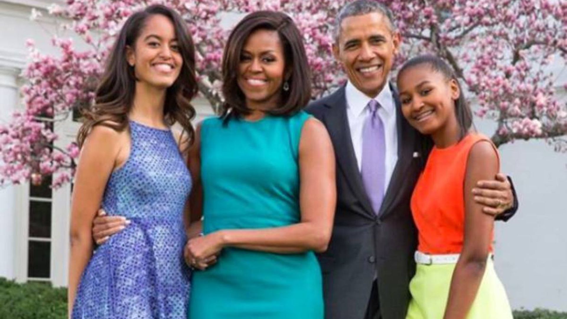 michelle obama barack daughters