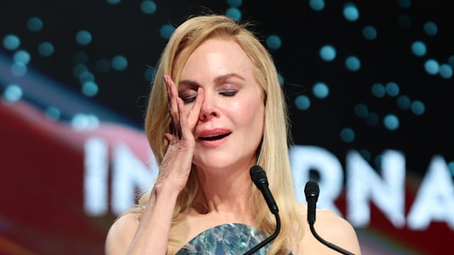 nicole kidman in tears 2025 palm springs international film festival