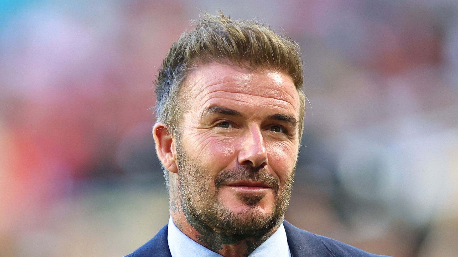 David Beckham in a suit