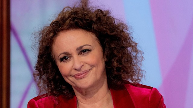 Nadia Sawalha smiling on Loose Women