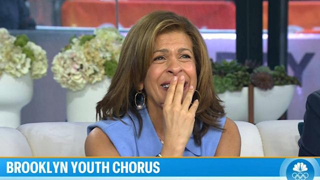 Hoda Kotb in tears on Today