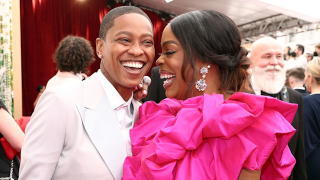 Niecy Nash and wife Jessica Betts at the 94th Annual Academy Awards at Hollywood and Highland on March 27, 2022