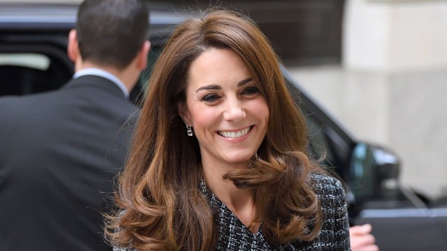 LONDON, ENGLAND - FEBRUARY 13: Catherine, Duchess of Cambridge attends a 'Mental Health In Education' conference at Mercersâ Hall on February 13, 2019 in London, England. The conference will bring together delegates from across the mental health and education sectors to explore and discuss the benefits of collaborative working and what more can be done to tackle mental health issues in schools. (Photo by Karwai Tang/WireImage)