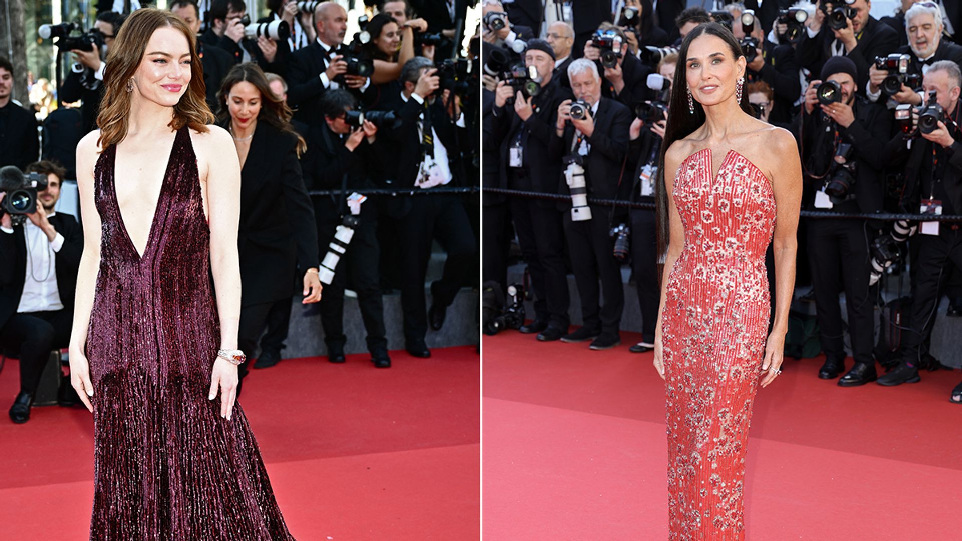 Emma Stone and Demi Moore look sensational on Day 4 of Cannes Film Festival - all the photos