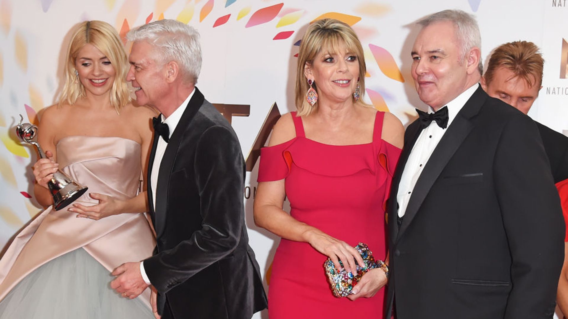 Holly Willoughby, Phillip Schofield, Ruth Langsford and Eamonn Holmes, accepting the Live Magazine Show award for This Morning