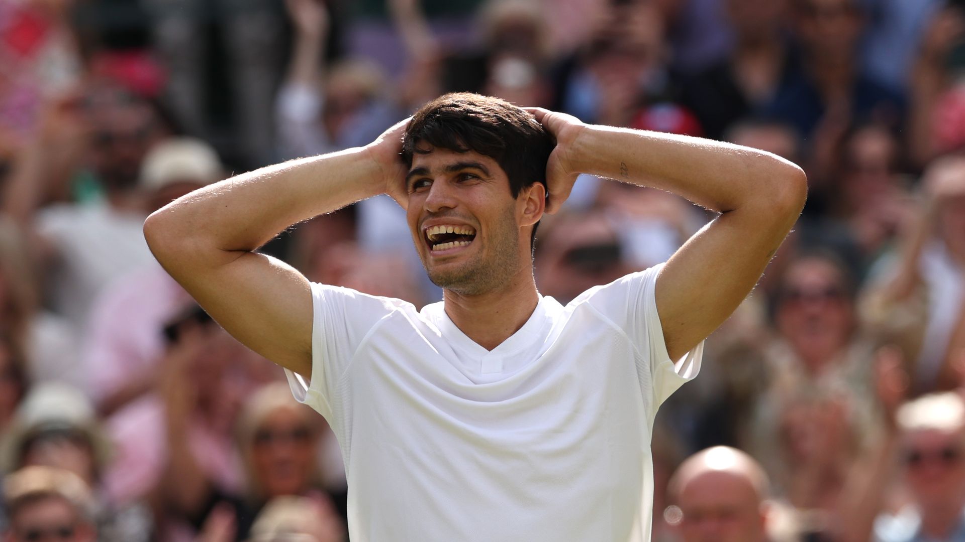 carlos alcaraz after winning wimbledon men's singles 